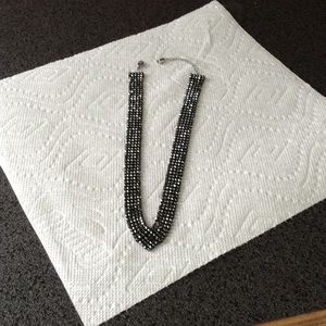 Swarovski Necklace Flexible Silver/Black